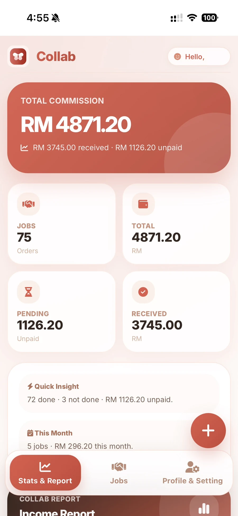 Collab interface